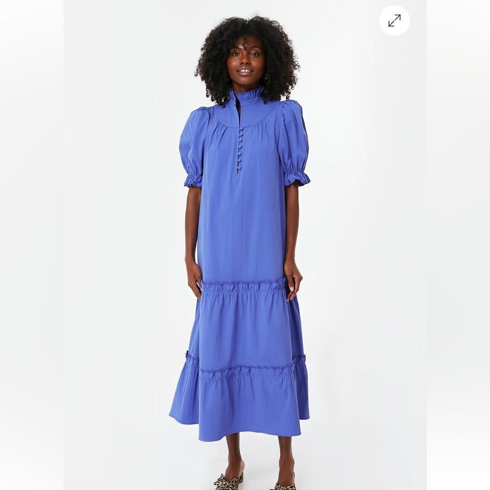Pomander Place Blue Midi Dress